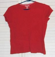 Red Ribknit Stretch T Shirt by Faded Glory Size 14 / 16