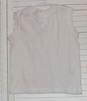 Plain White Cotton Tank by Basic Editions Sz 10 / 12