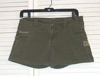 Military Green Cotton Shorts by l.e.i. Size 5