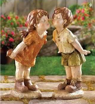 Our First Kiss Garden Statues
