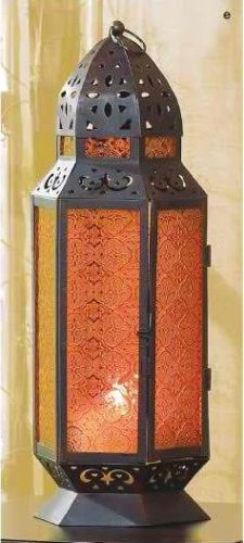 Tall Moroccan Style Candle Lantern