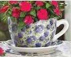 Lavender Rose Teacup Planter