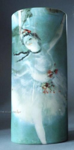 Silhouette d'Art Ceramic MUSEUM VASE BALLERINA DANCER THE STAR by DEGAS Beswick