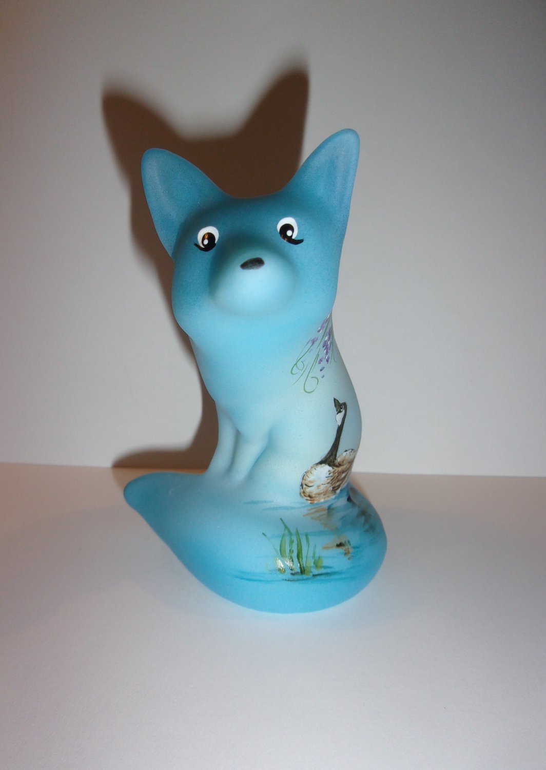 glass goose figurine