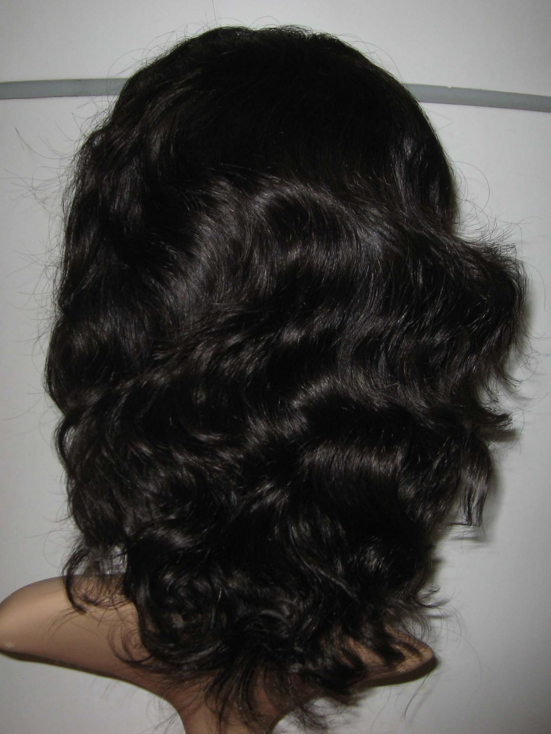 14in natural wave indian remy lace front wig 2#