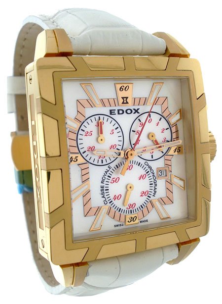 Edox Classe Royale Ladies Chronograph Watch 01924-37R
