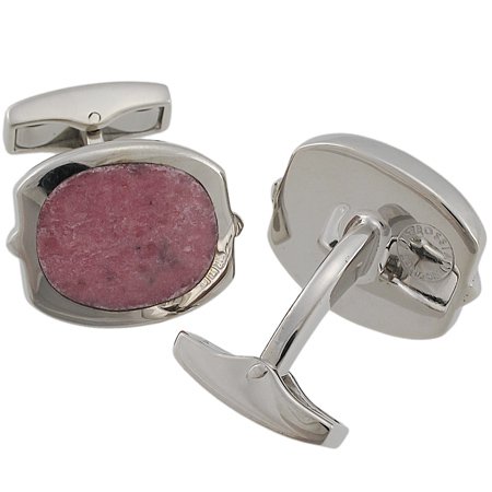 Tateossian Pink Rhodon Tonneau Cufflinks BTS8704