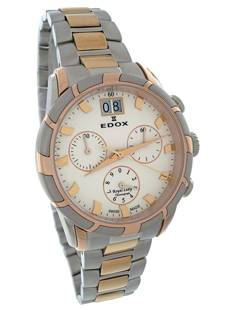 Edox Royal Lady Chronograph Watch 10019 357R AIR