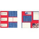 4th of July Premade Scrapbook Pages