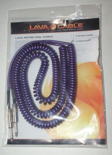 Lava Cables Retro Coil Cable PURPLE Guitar 20 foot