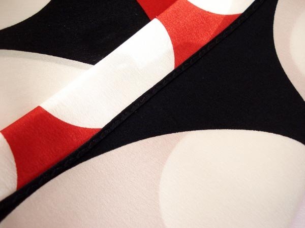 Top Quality Navy Blue Red 100%Pure Long Silk Scarf-BNWT