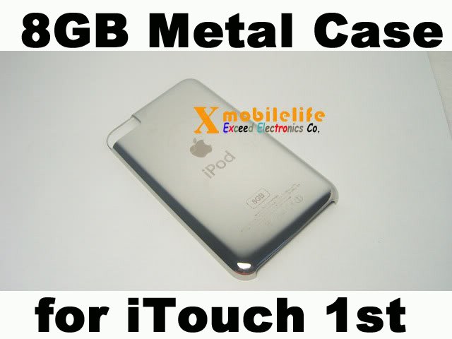 8GB Metal Back Rear Case Housing Cover Shell for iPod Touch 1st Gen