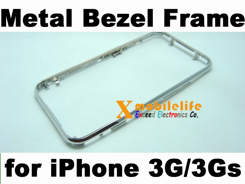 Metal Middle Bezel Chrome Frame Housing for iPhone 2nd Gen 3G 8GB 16GB 32GB