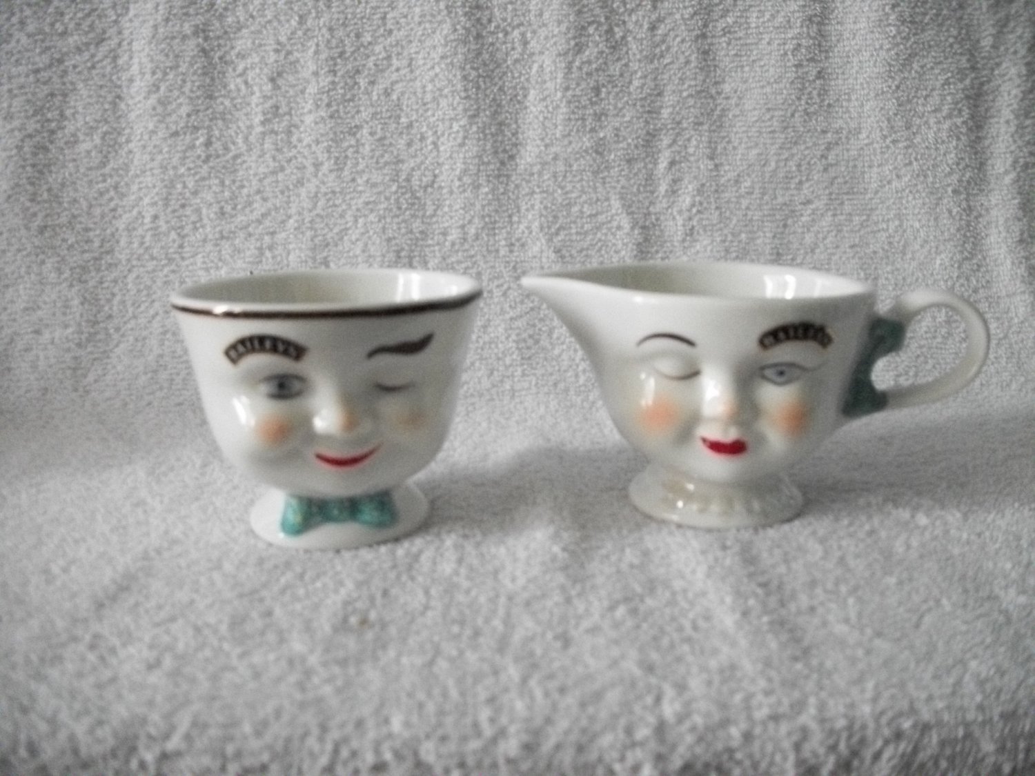 Baileys 1996 Sugar And Creamer Mr And Mrs