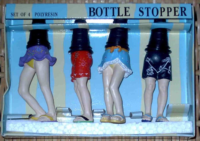4 Beach Legs Bottle Stoppers