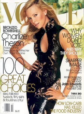 Vogue Magazine-Charlize Theron Cover 08/2004.