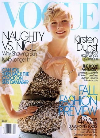 Vogue Magazine-Kirsten Dunst Cover 08/2004