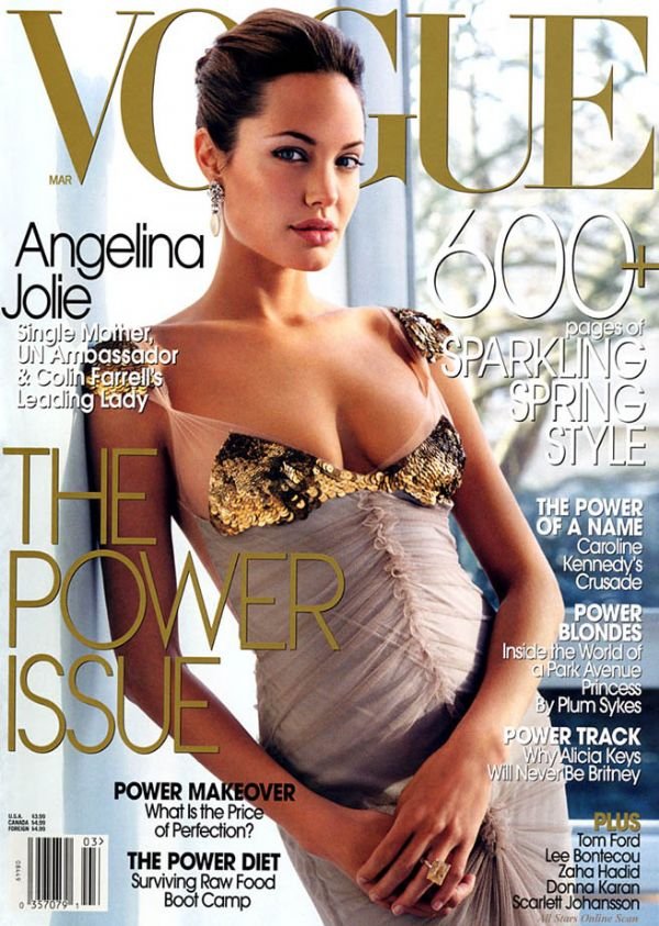 Vogue Magazine-Angelina Jolie Cover 03/2004
