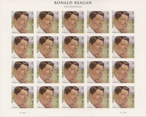 USA Ronald Reagan forever stamp sheet (20 stamps)