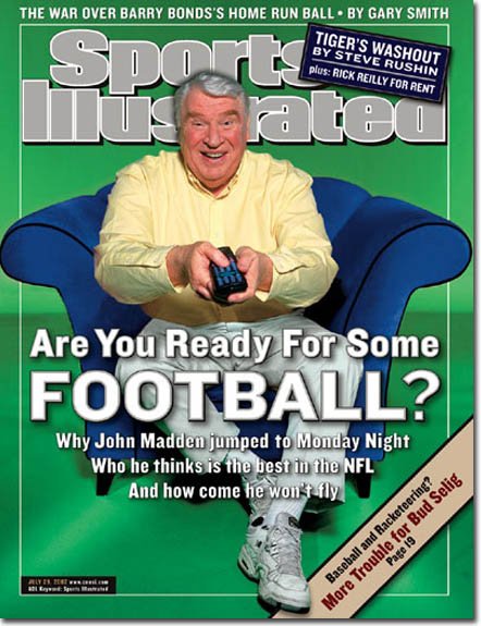 Sports Illustrated Magazine John Madden 07/29/2002