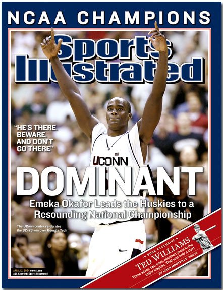 SPORTS ILLUSTRATED "Dominant - UCONN" 04/12/2004