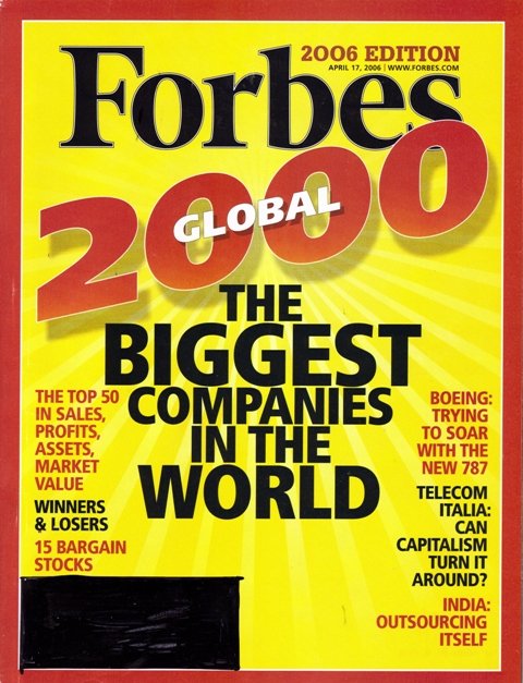 FORBES MAGAZINE 04/17/2006 Biggest Companies in the World issue