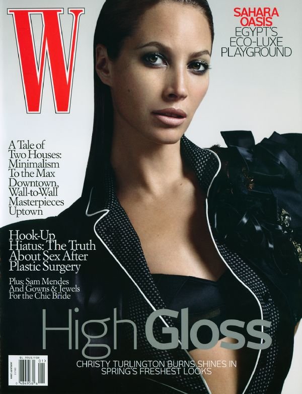 W Magazine-Christy Turlington Cover 01/2009