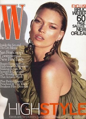 W Magazine-Kate Moss Cover 04/2008