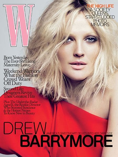 W Magazine-Brew Barrymore Cover 04/2009
