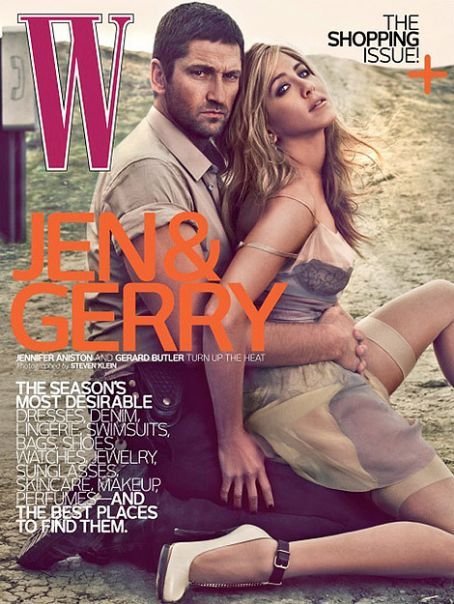 W Magazine-Jennifer Aniston & Gerald Butler Cover 04/2010