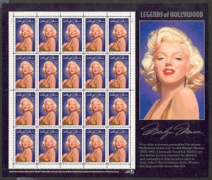 USA Marilyn Monroe 32 cents stamp sheet (20 stamps)