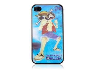 Luffy Crystal Leather TPU iPhone 4 Open-face Case