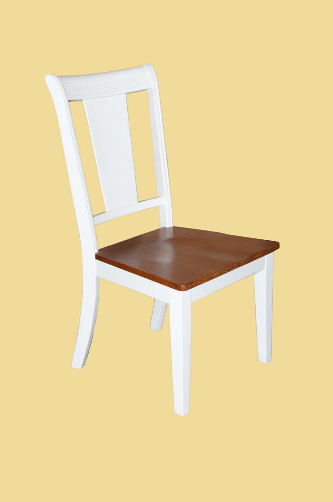 Set of 2 Canton chairs dining room chairs- BUTTERMILK & CHEERY finish.