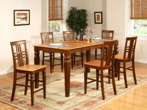 Logan Elegantly-designed Counter Height Set with 18" Leaf-- SKU: LG12-T-ESP&CI