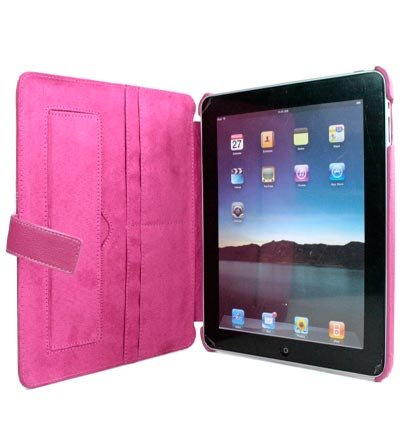 Kroo Couture Case w/ Kick Stand for Apple iPad (Color: MAGENTA/12026)