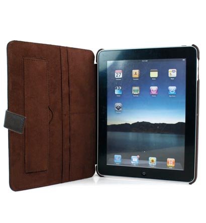 Kroo Couture Case w/ Kick Stand for Apple iPad (Color: BROWN/12027)