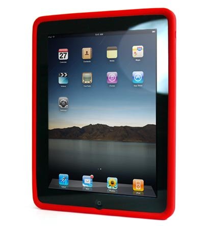 Kroo Silicone Skin Case for Apple iPad (Color: RED/11934)