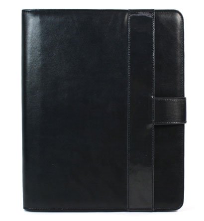 Kroo Black Wallet Case for Apple iPad (Color: BLACK/11938)