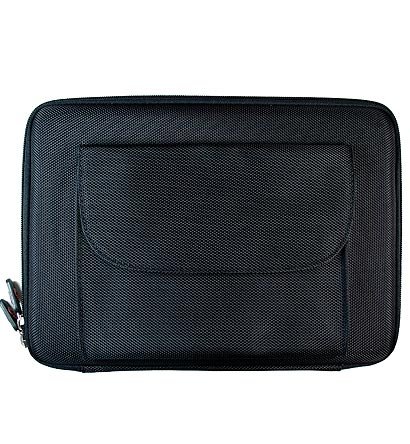 Kroo Nylon CUBE Case with Front Pocket for Apple iPad (Color: BLACK/11635)