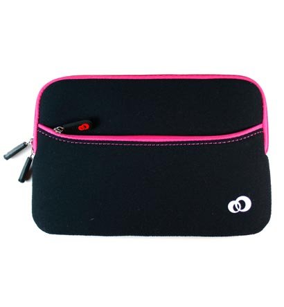 Kroo Glove 2 Neoprene Sleeve Case fits up to 7" eReader (Color: MAGENTA/11786)