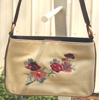 Relic Canvas Floral Embroidered Handbag