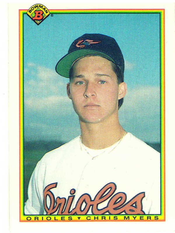 1990 Bowman Chris Myers Rookie Card