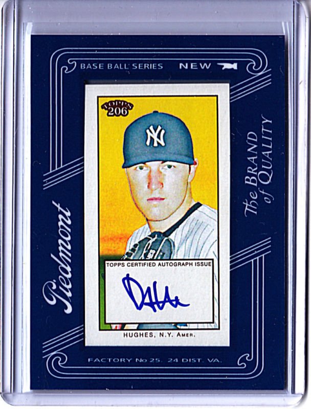 2009 Topps 206 Phil Hughes Autograph card