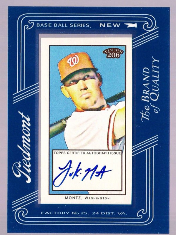 2009 Topps 206 Luke Montz Autograph Card