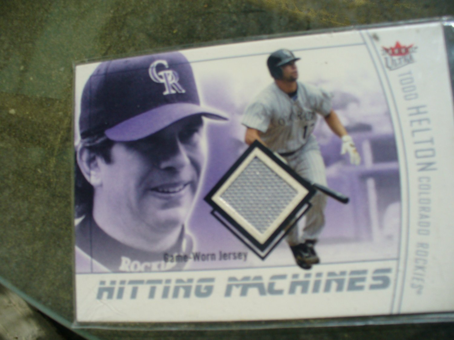 2004 Ultra "Hitting Machines" Todd Helton Jersey Card