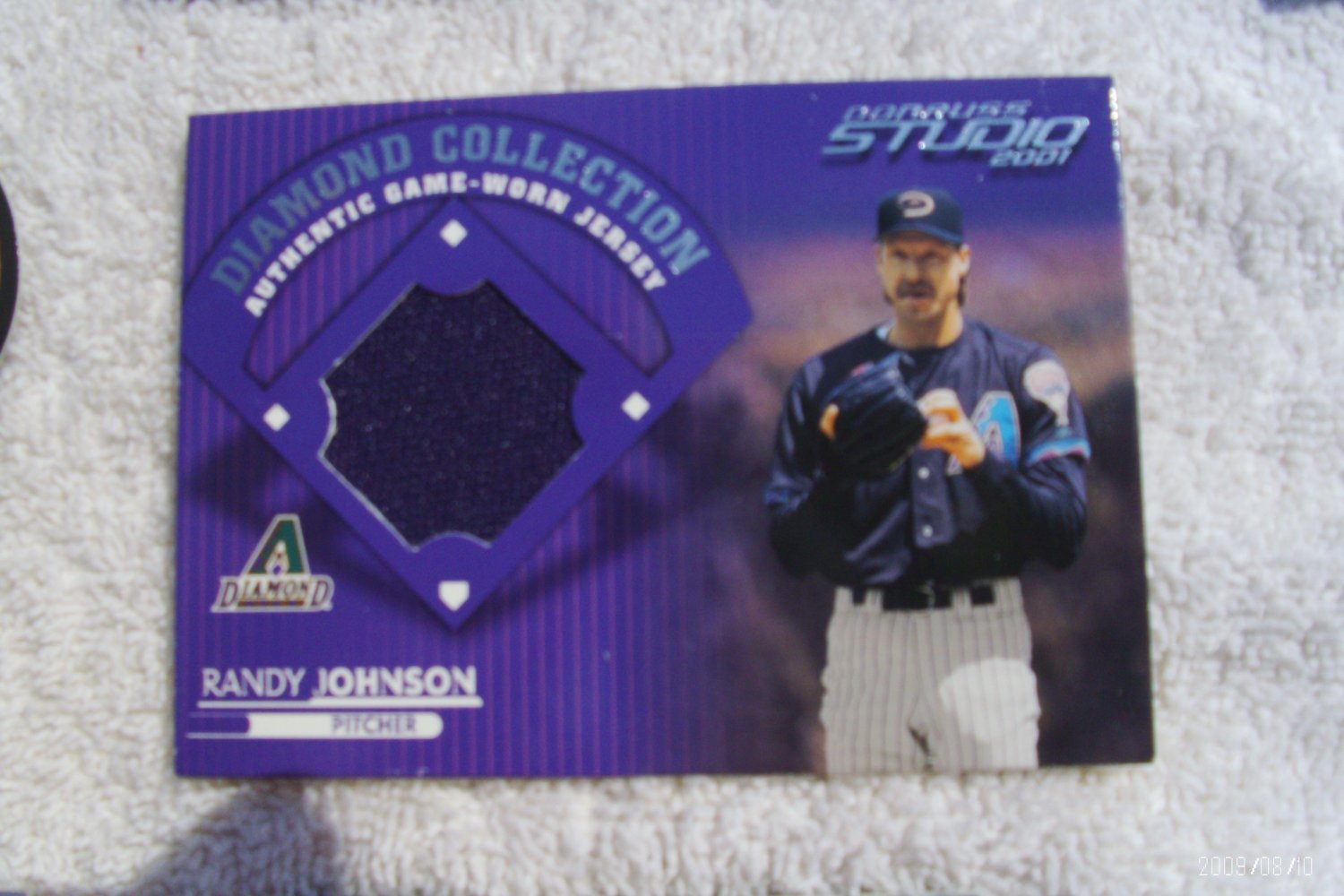 2001 Donruss Studio "Diamond Collection" Randy Johnson Jersey