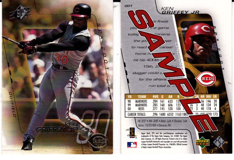 2001 SPx Ken Griffey, Jr SAMPLE