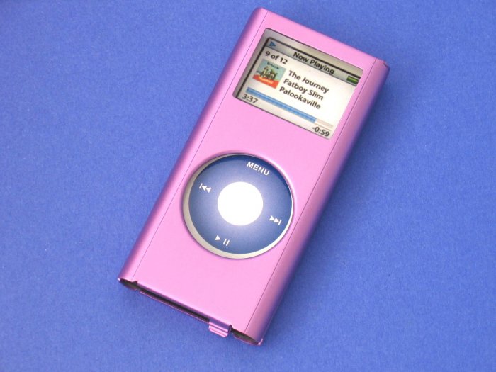 iPod Nano2 Aluminium Case for 2006 2nd Gen Skin Apple (Purple)