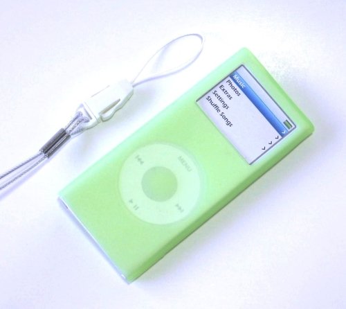 iPod Nano2 Silicone Case Skin for 2006 2nd Gen Nano Green