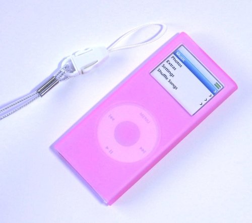iPod Nano2 Silicone Case Skin for 2006 2nd Gen Nano (Pink)